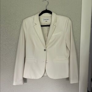 Calvin Klein Women's Cream Blazer